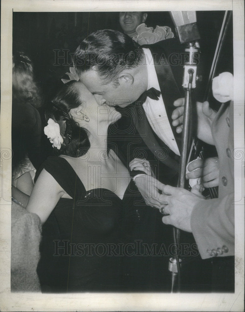 1944 Reunions Hollywood Lina Romay Vocalist Cugat Band Dancing - Historic Images