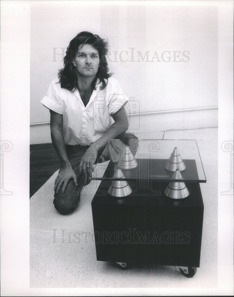 1988 Press Photo Kirk Schlupp American Furniture Designer - Historic Images