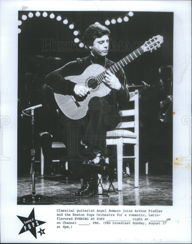 1978 Press Photo Classical Guitarist Angel Romero - Historic Images