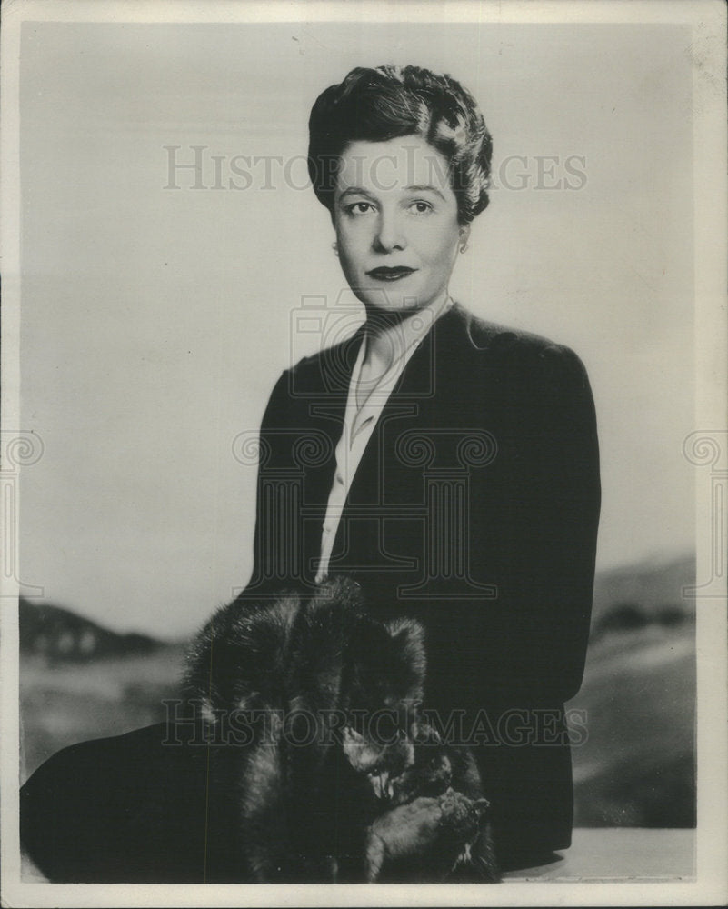 1954 Press Photo Cornelia Otis Skinner American Actress Author - Historic Images