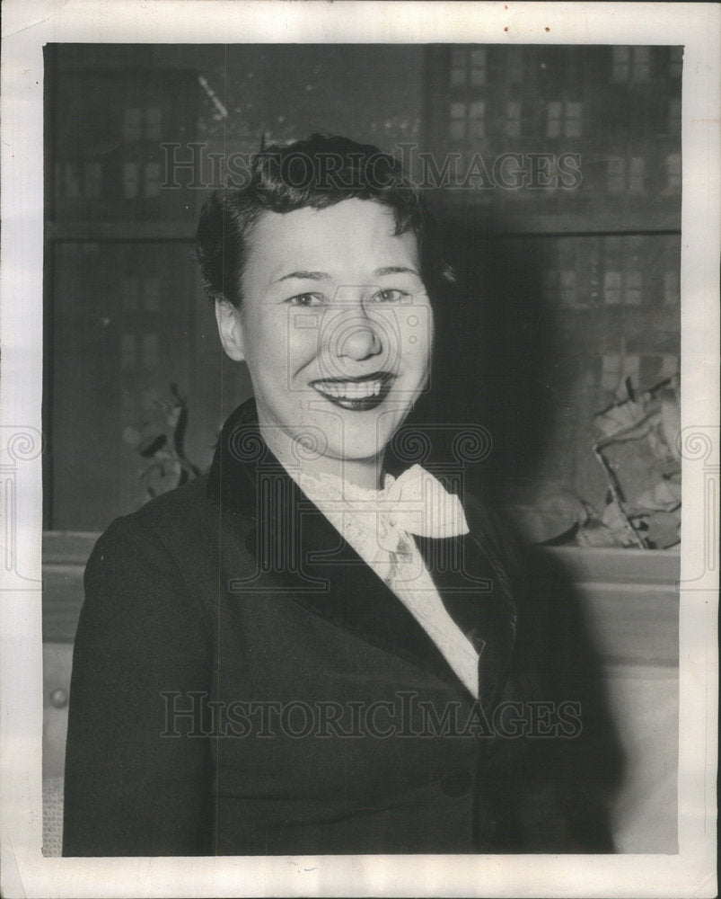 1955 Charlotte Ebener Weller Foreign Correspondent Chicago DailyNews - Historic Images