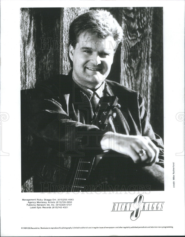 1992 Press Photo Country Music Singer Ricky Skaggs - RSC40149 - Historic Images