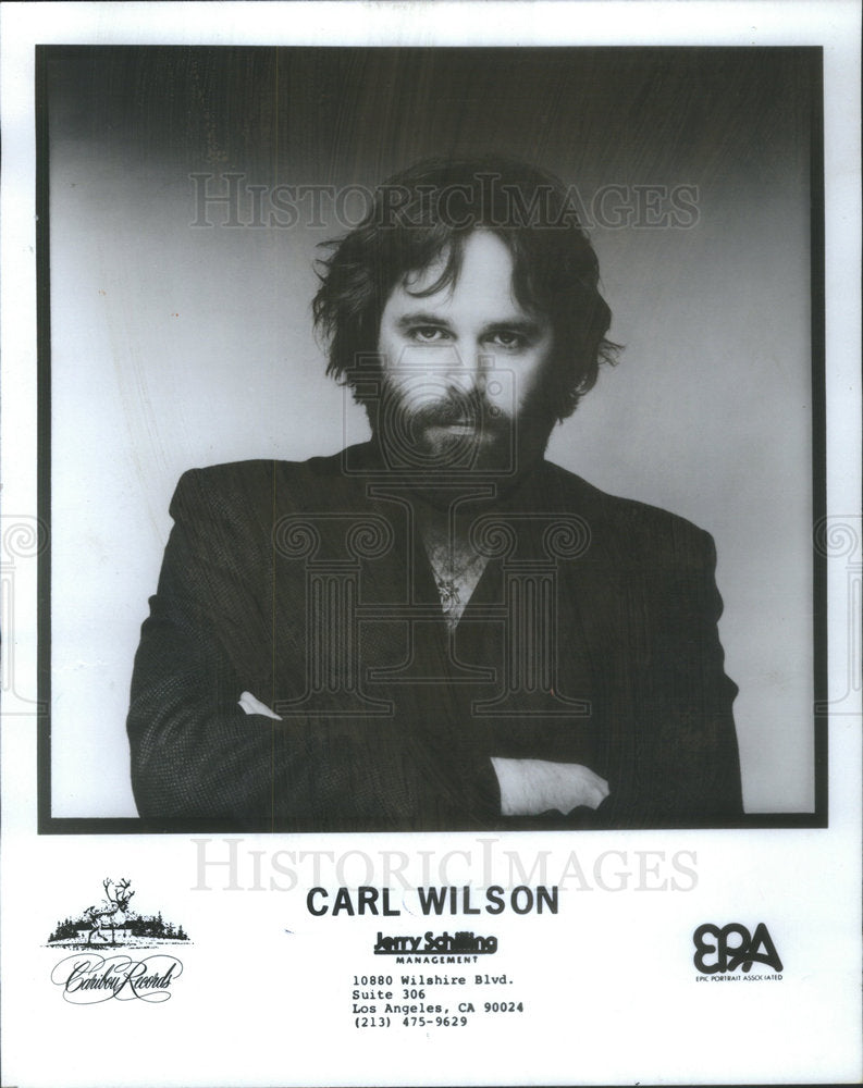 1981 Press Photo Carl Wilson Singer - Historic Images