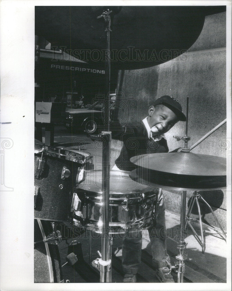 1988 Press Photo jamma Welch Drummer - Historic Images