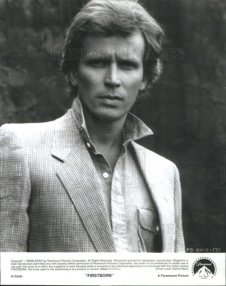 1985 Press Photo Peter Weller American Movie Stage Actor Firstborn - Historic Images