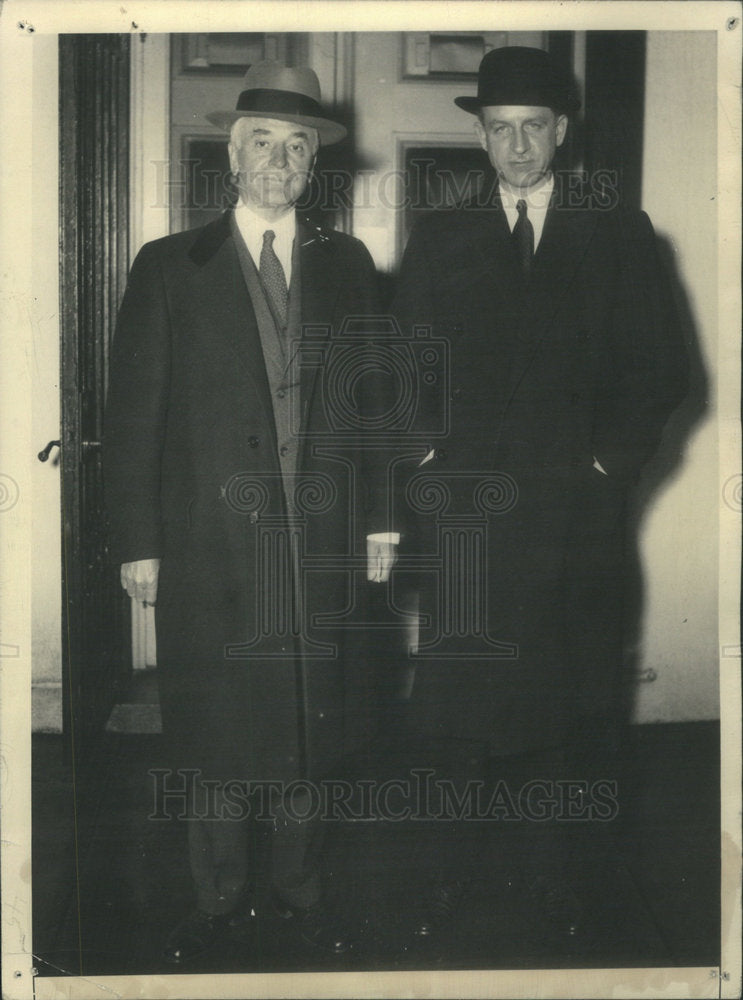 1934 Press Photo Secretary Hull and Summer Welles, Assistant Secretary of State - Historic Images