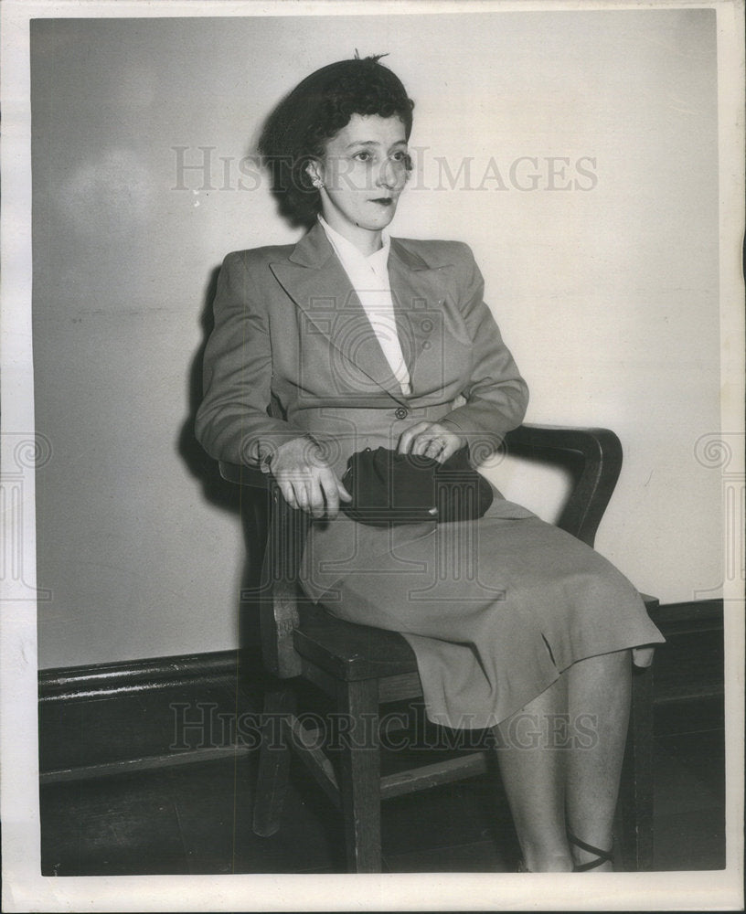 1950 Press Photo Mrs Grace McDonald Who Was On Witness Stand In Criminal Court - Historic Images