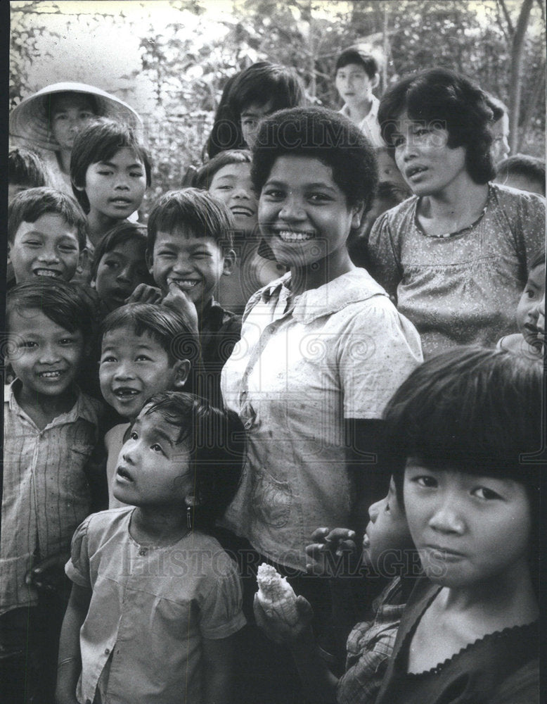 1985 Press Photo Amerasian/Vietnamese Children/Ho Chi Minh City/Vietnam - Historic Images