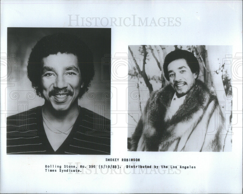 1985 Press Photo SMOKEY ROBINSON AMERICAN R&B SINGER SONGWRITER PRODUCER - Historic Images