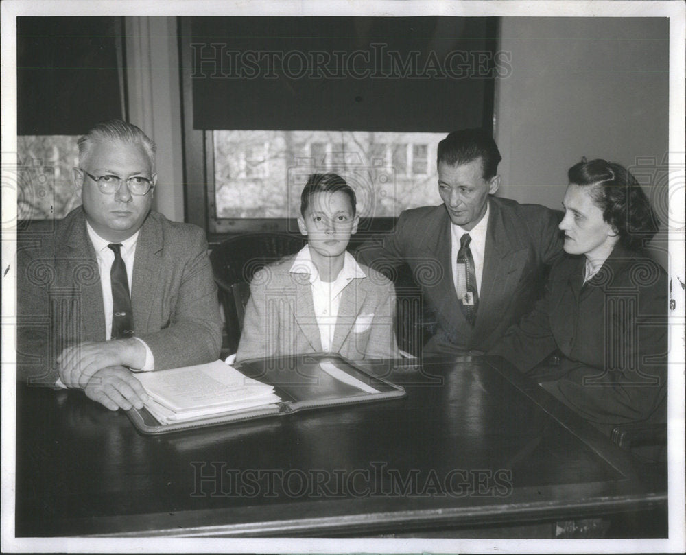 1958 Press Photo Raleigh Robinette Thomas Vinson Mr Mrs Russell Robinette Willy - Historic Images
