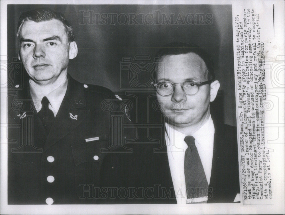 Press Photo Eugene Robin Communist Party Washington Leader Carl Theirman - Historic Images