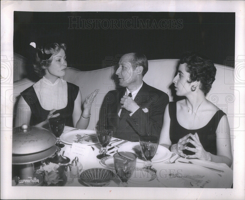 1954 Press Photo Dany Robin Actress Married To Fellow Actor Georges Marchal - Historic Images