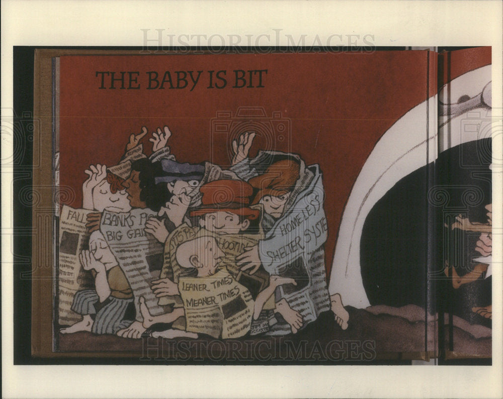 1993 Press Photo Maurice Sendak Children Life Risky Business Dump Kid Rock Bye - Historic Images