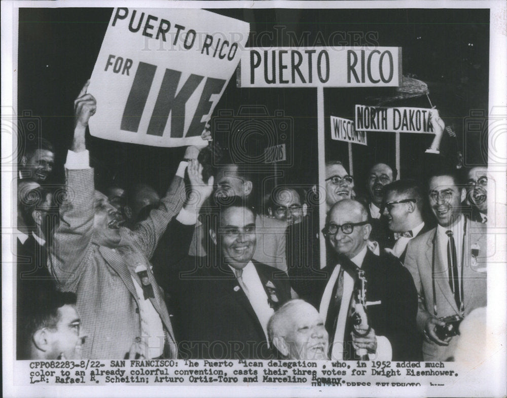 1960 Puerto Rican delegation, Marcelino Romani - Historic Images