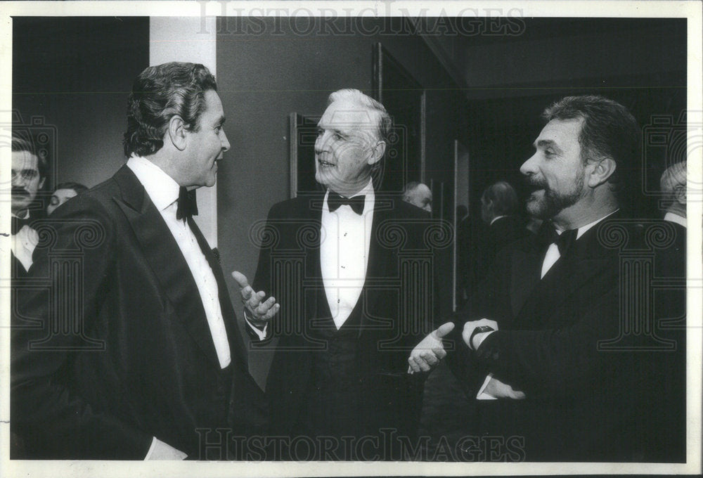 1982 Press Photo Piero Getzel Institute Board Chairman Arthur Schultz Naples - Historic Images