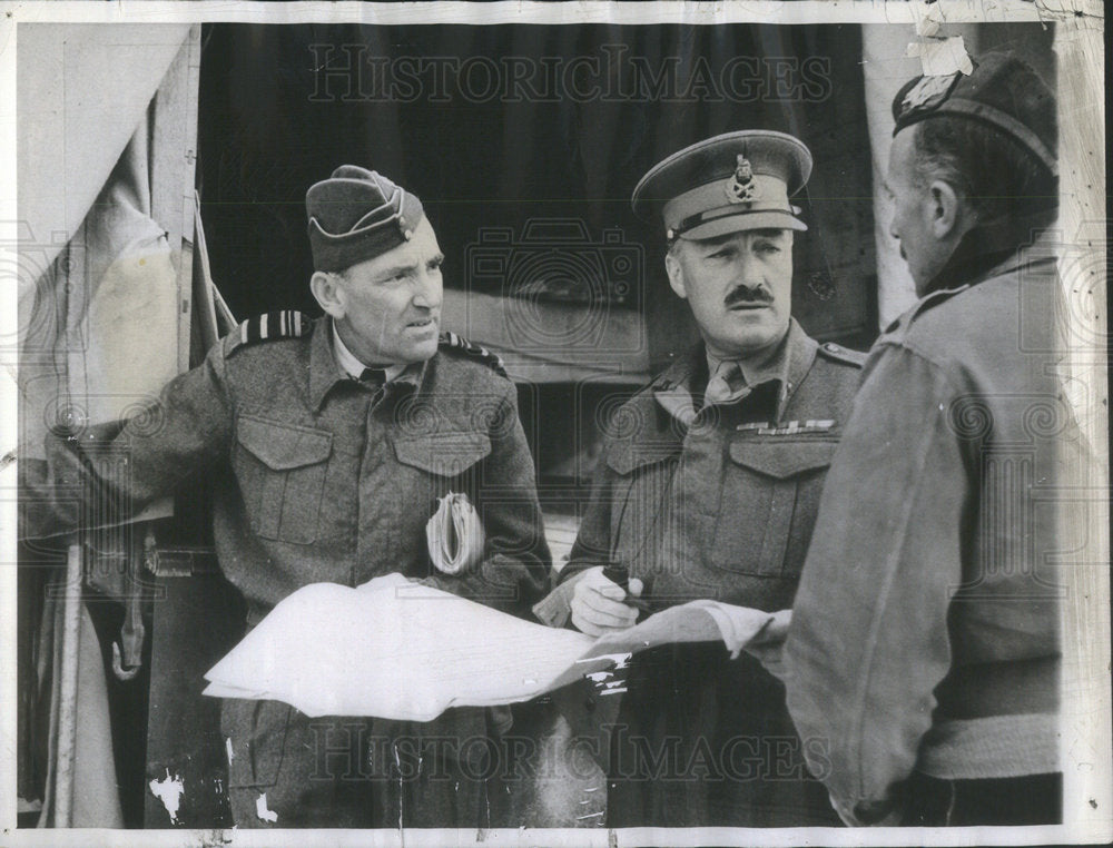 1941 Air Vice Marshall Conningham Lieut Ritchie Commander Army Libya - Historic Images