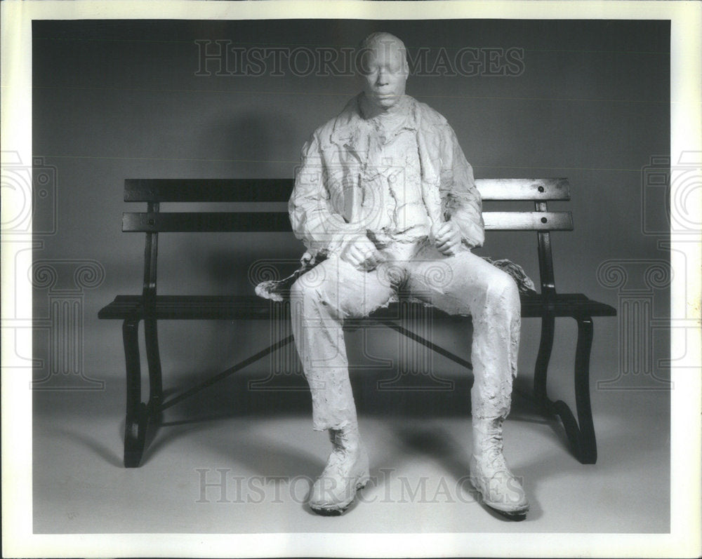 1986 Press Photo Ferguson Monument Fund Axelrod Victor Dan Terra Contracting - Historic Images