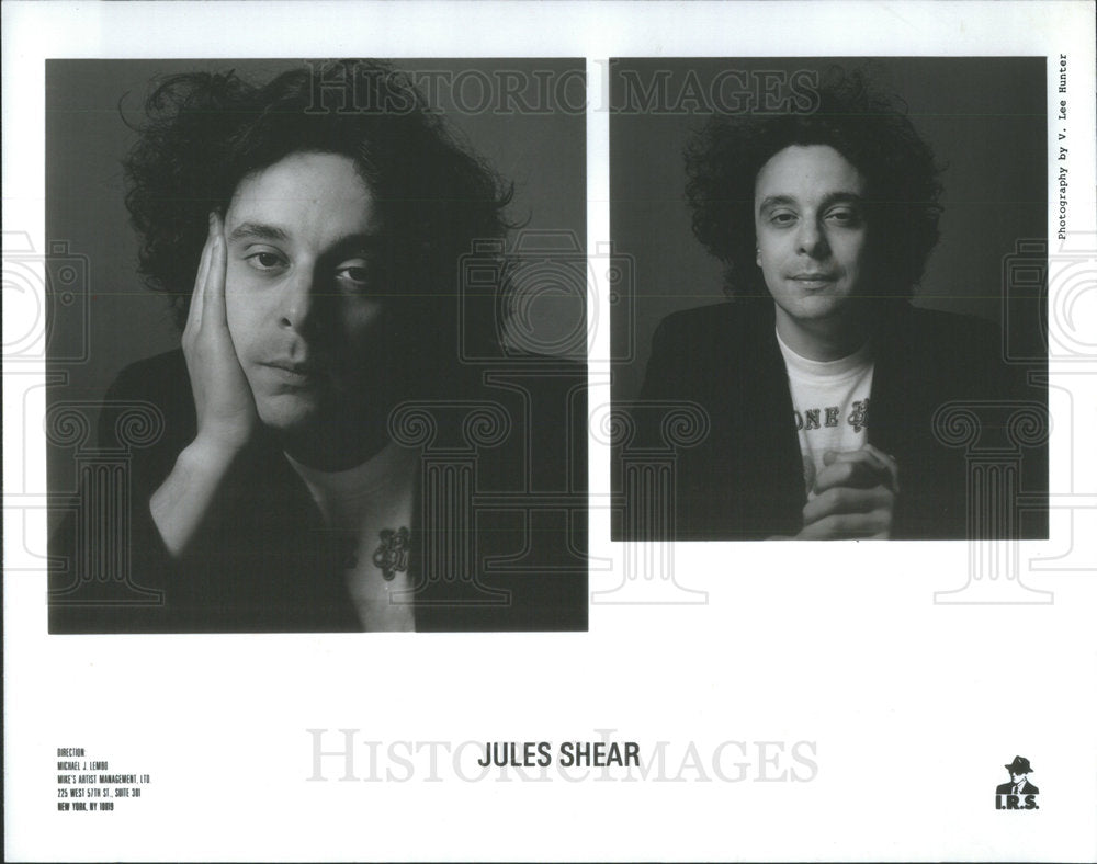 1989 Press Photo Jules Shear American Singer & Musician - Historic Images