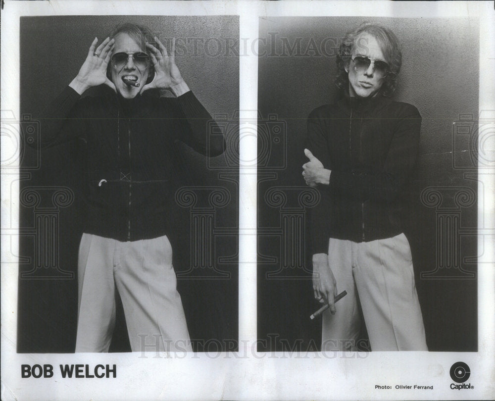 1978 Press Photo Bob Welch American Musician & Singer - Historic Images