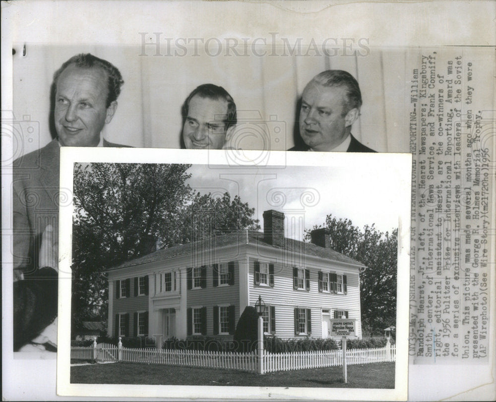 1956 Press Photo William Randolph Hearst Jr. of the Hearst newspaper - Historic Images