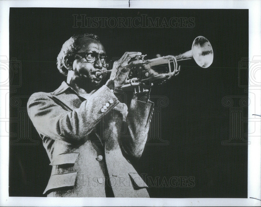 1981 Press Photo Joseph Dwight Newman American Jazz Trumpeter Composer - Historic Images