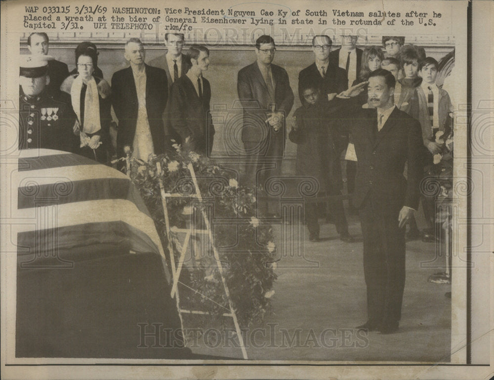 1969 Vice President Nguyen Cao Ky South Vietnam - Historic Images