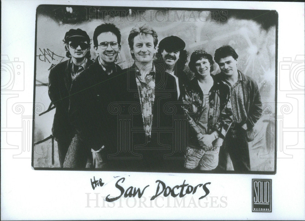 Press Photo Saw Doctors Irish Rock Band Musicians - Historic Images