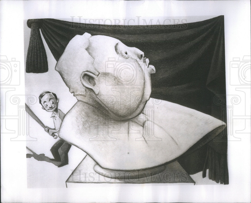 1947 Press Photo Hal Peary "The Great Gildersleeve" - Historic Images