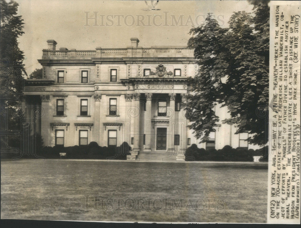 1939 Mansion of Frederick William Vanderbilt - Historic Images