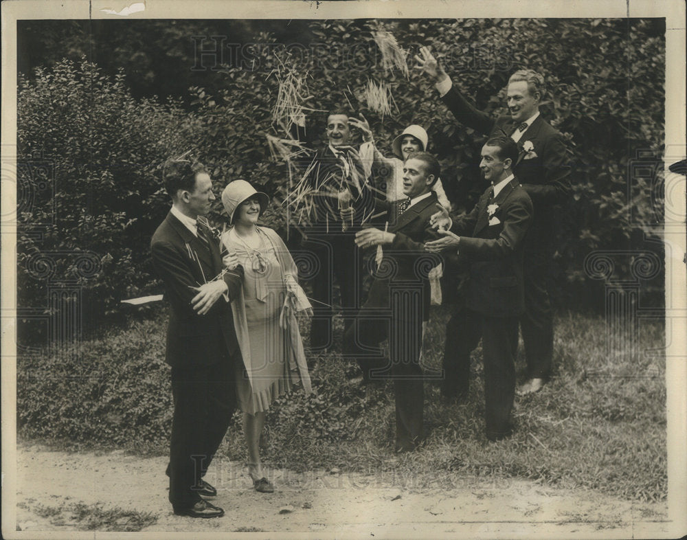 Press Photo Miss Madeline Fay William O&#39;Dennell Charles Marry Irving Dick Eddie - Historic Images