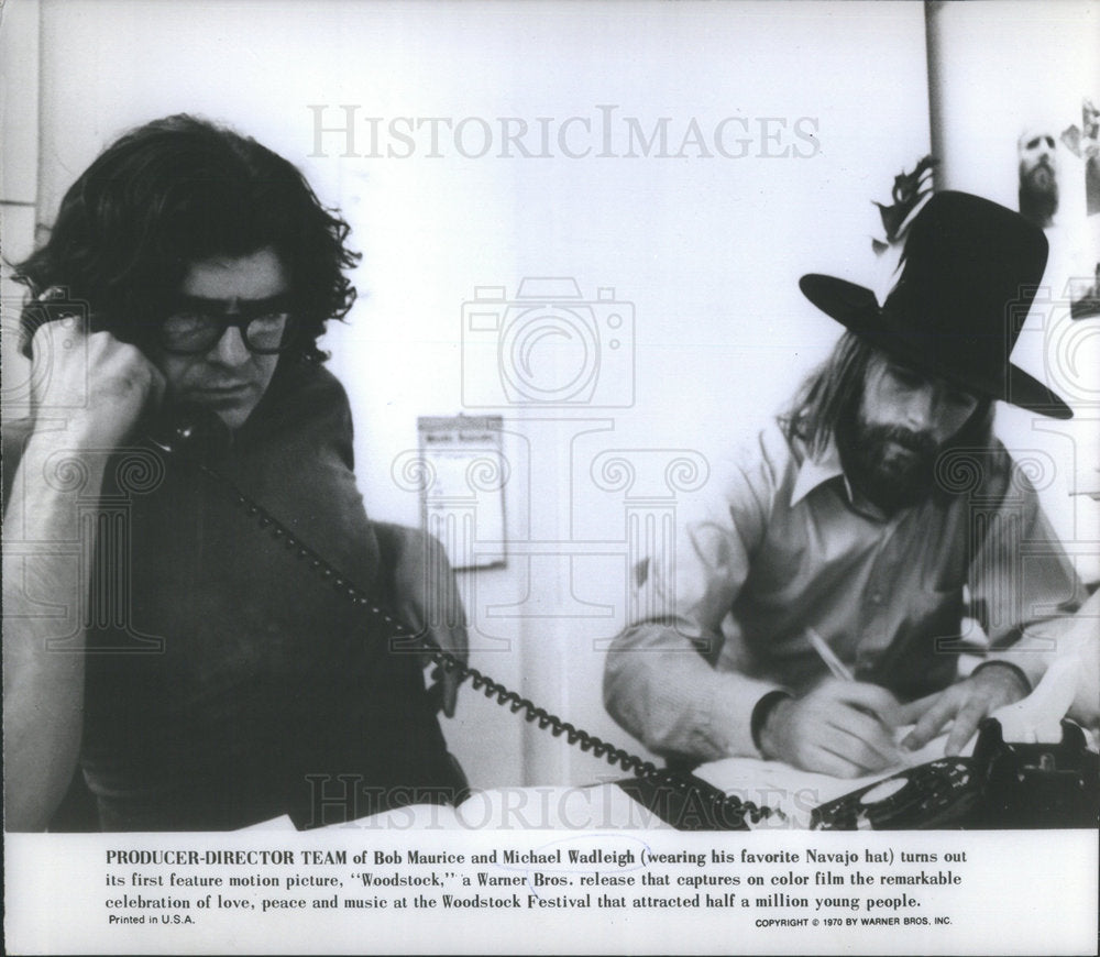 1970 Producer-Director Team of Bob Maurice and Michael Wadleigh. - Historic Images