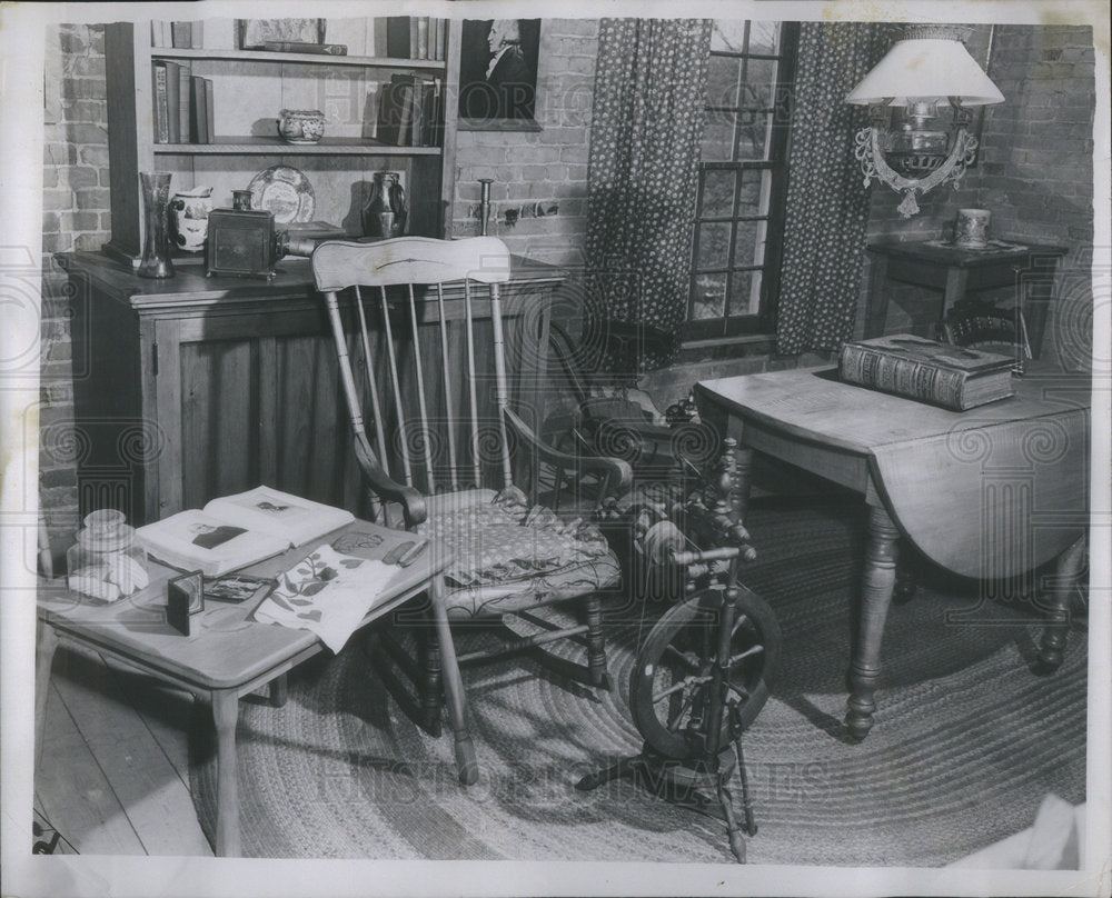 1953 Old Graue Mill Room Floor - Historic Images