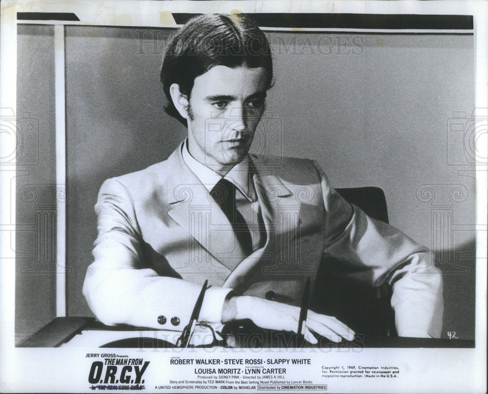1971 Press Photo Robert  Walker Rossi White Moritz Carter In The Man From Orgy - Historic Images