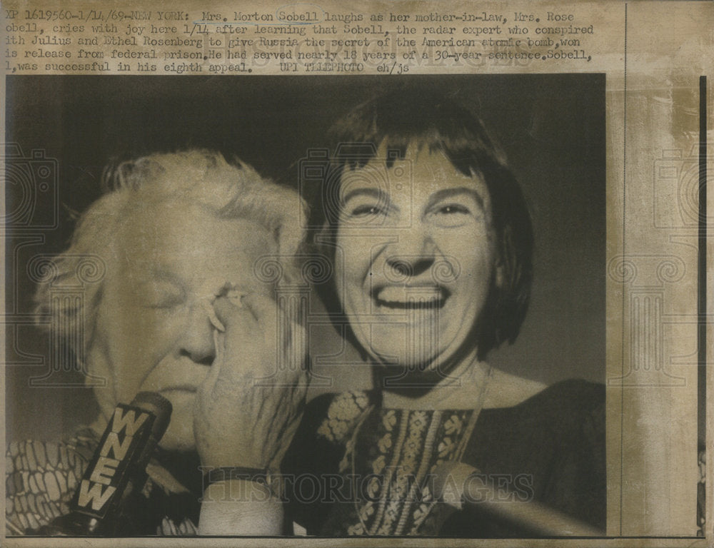 1969 Norton Sobell Rose Julius Ethel Rosenberg Russia American bomb - Historic Images