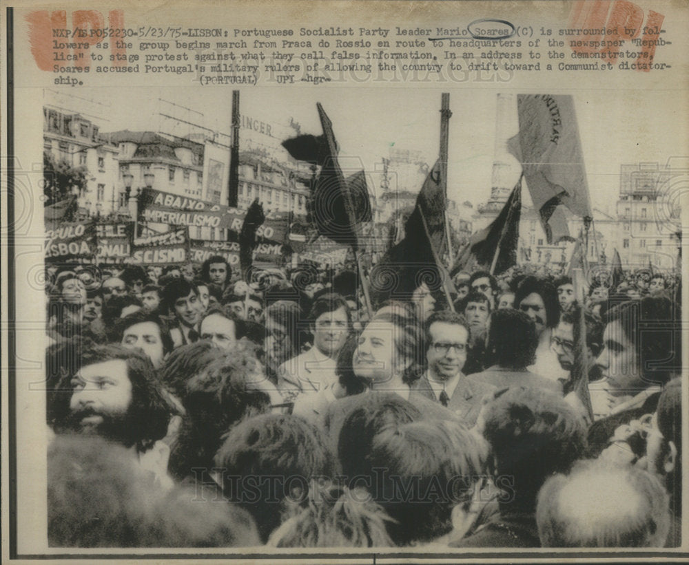 1975 Mario Soares Portuguese Socialist Party Leader - Historic Images