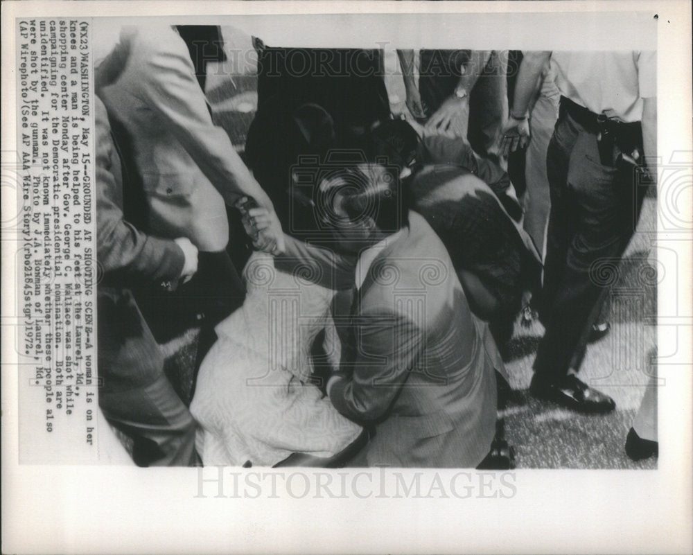 1972 George Wallace Was Shot While Campaigning Democratic Nomination - Historic Images