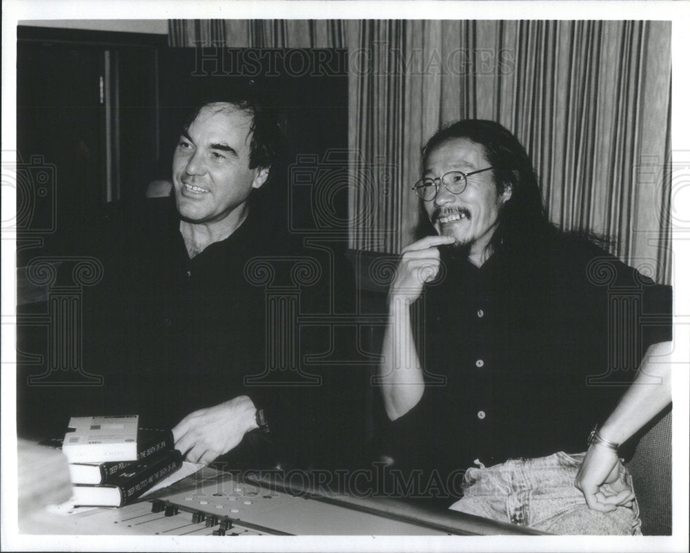 1991 Press Photo Oliver Stone American Film Director & Producer - RSC43367 - Historic Images