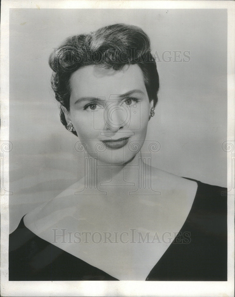 1956 Press Photo Frances Reid American Film &amp; Television Actress - Historic Images