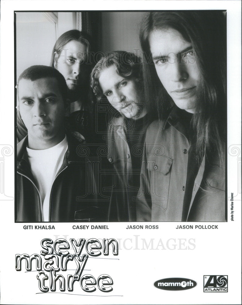 Press Photo Seven Mary Three America Rock band Cumbersome Water Edge Lucky Wait - Historic Images