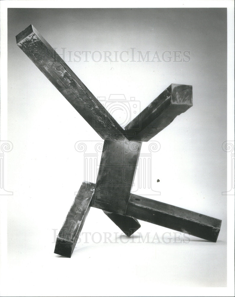 1990 Press Photo Joel Shaprio Sculpture - Historic Images