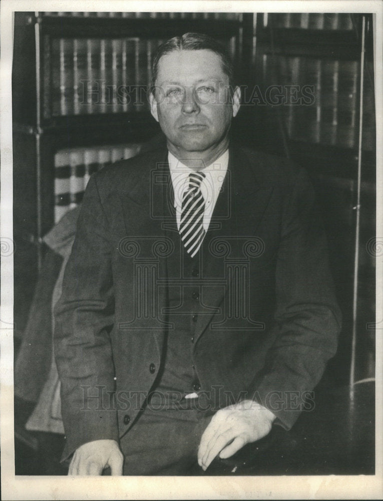 1935 Charles Williamson Chief of Police of Hopewell. - Historic Images
