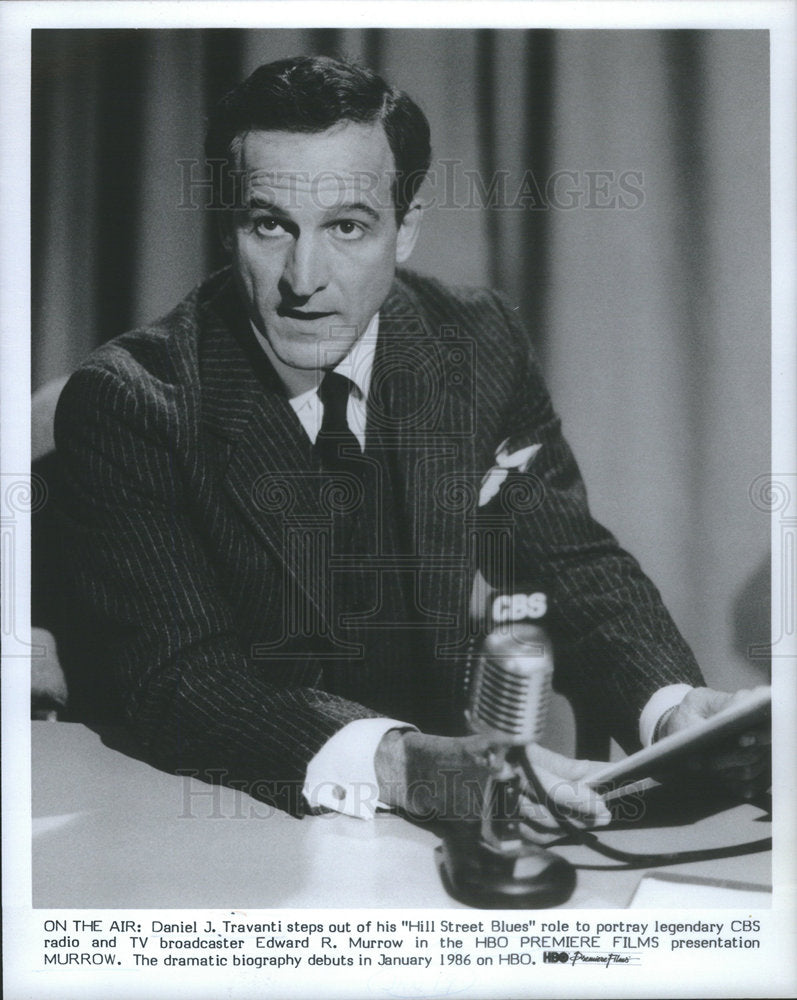 1986 Press Photo Daniel J. Travanti American Film & Television Actor - Historic Images