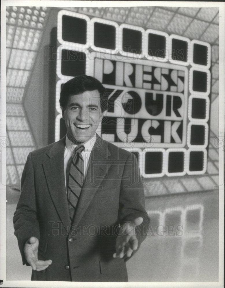 press photo Peter Tomarken &quot;Press Your Luck&quot; - Historic Images