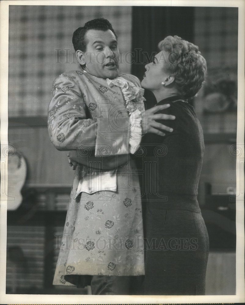 1955 Press Photo BOB ROCKWELL AMERICAN ACTOR EVE ARDEN "OUR MISS BROOKS " - Historic Images