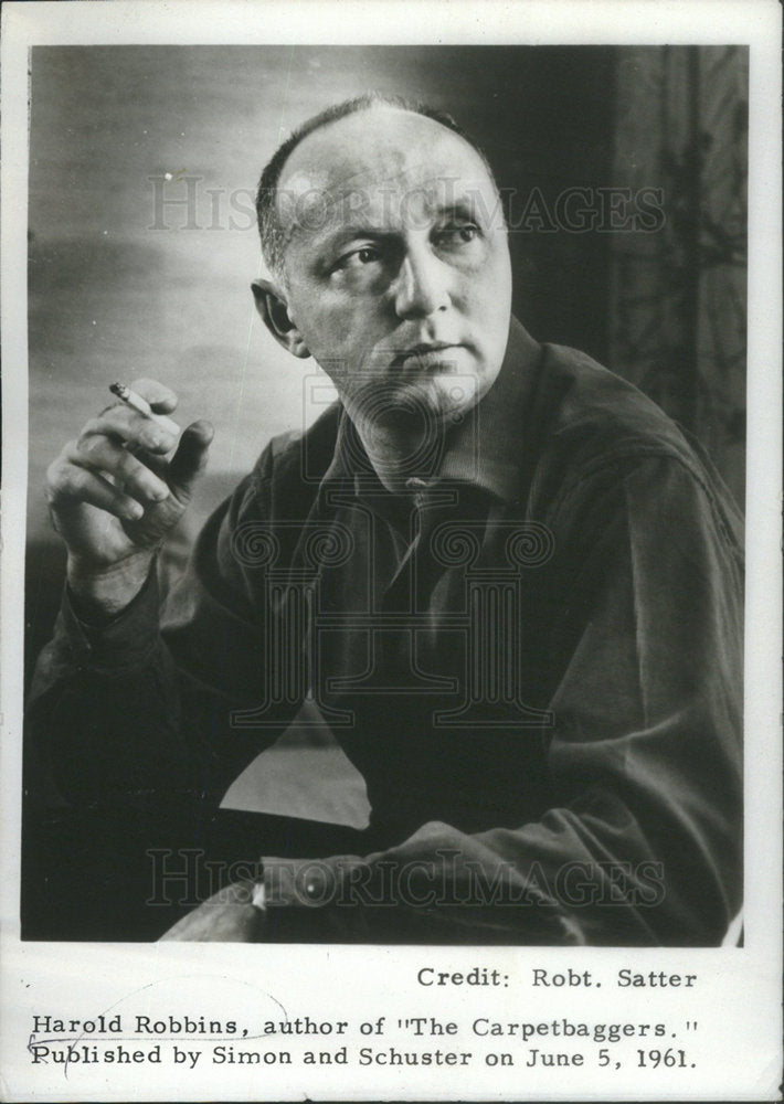 1971 Press Photo Harold Robbins Author Carpetbaggers - RSC44819 - Historic Images