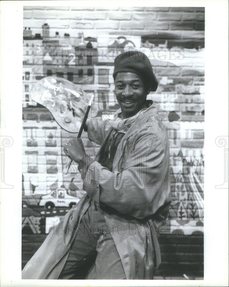 1992 Press Photo Artist Robert Townsend Sesame Street - Historic Images