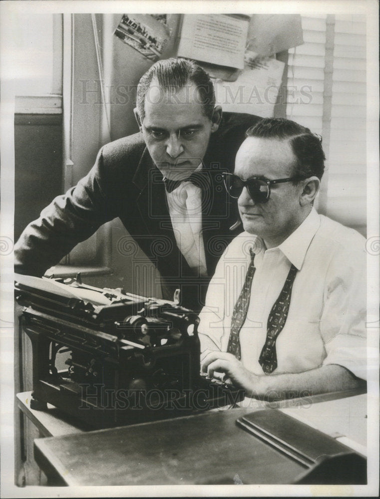 1956 American newspaper journalist and columnist Victor Riesel ...