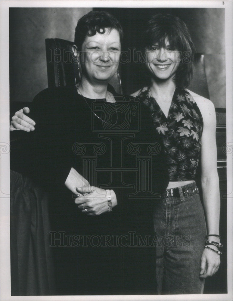 1989 Press Photo Holly Hunter Actress Norma McCorvey Roe Wade NBC - Historic Images