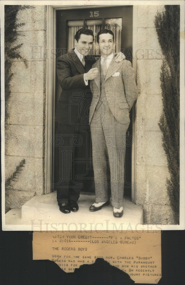 Press Photo The Rogers Boys - Historic Images