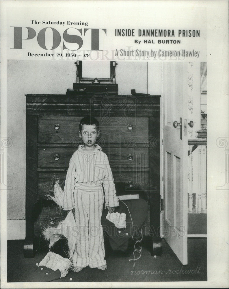 1978 Press Photo Copy Norman Rockwell's The Discovery On Saturday Evening Post - Historic Images